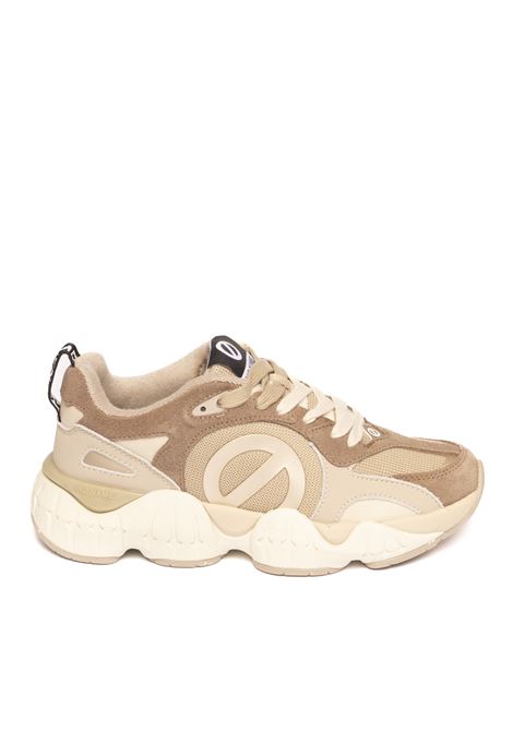 Sneaker krazee runner beige NO NAME | KRAZEE RUNNER WSUEDE/KNIT/NAP-MOK/TAU